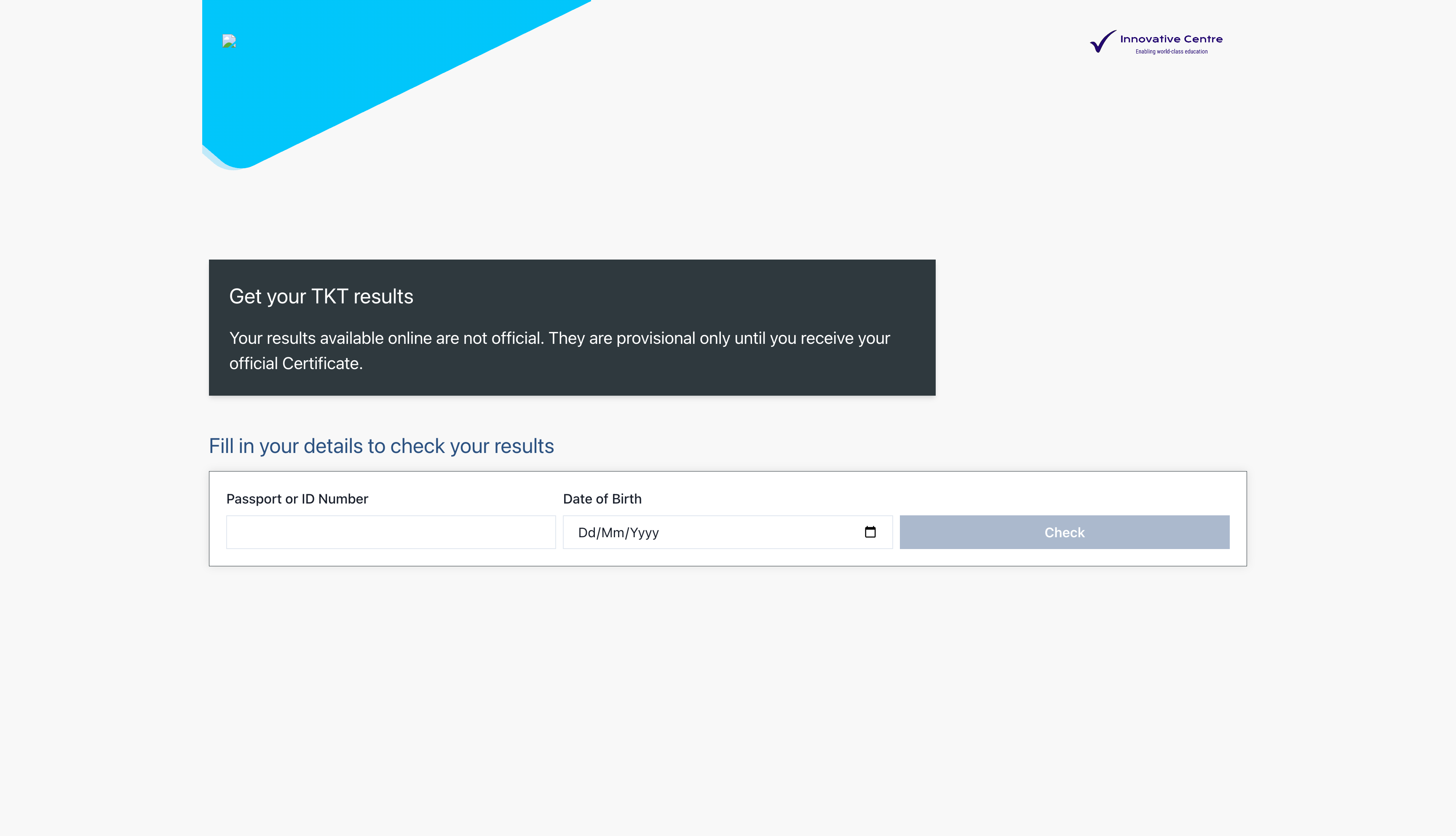 TKT Exam Results Platform